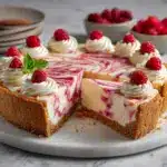 Frambozen Cheesecake met Witte Chocolade (No Bake) Recipe