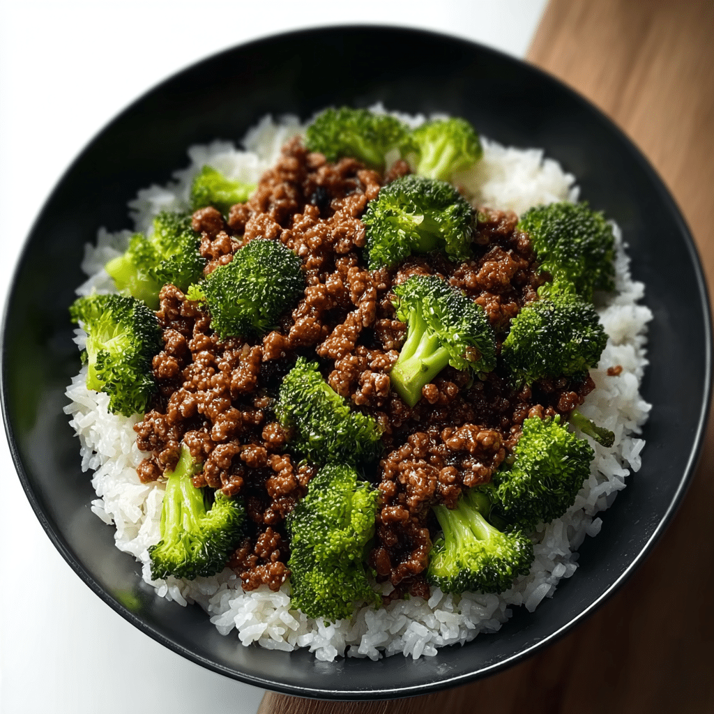 Honey Sriracha Ground Chicken and Broccoli Recipe