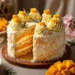 Vegan Mango Coconut Cake Recipe