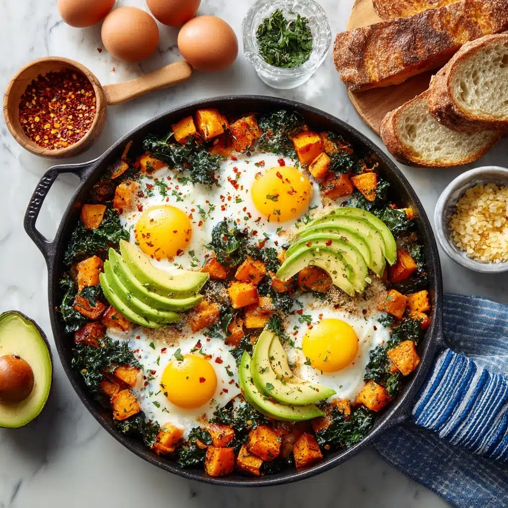Sweet Potato and Kale Hash with Avocado Recipe - Recipe Image