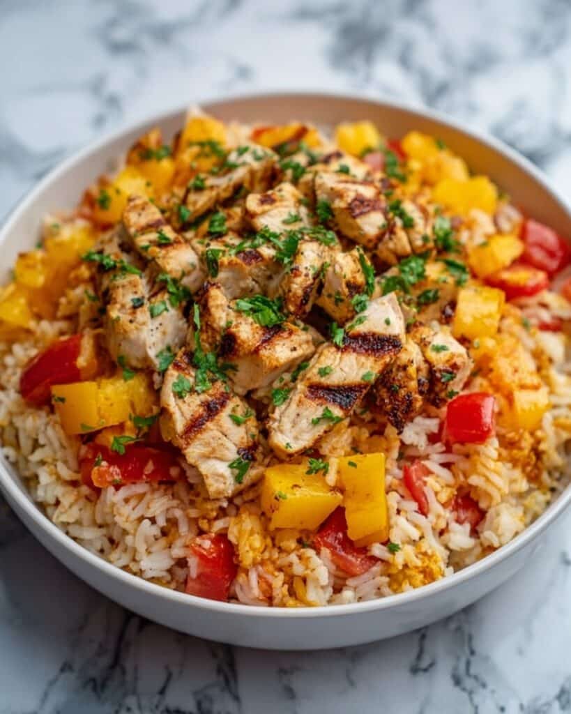 Easy Chicken Fajita Rice Casserole Recipe