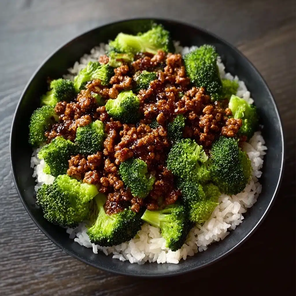 Honey Sriracha Ground Chicken and Broccoli Recipe - Recipe Image