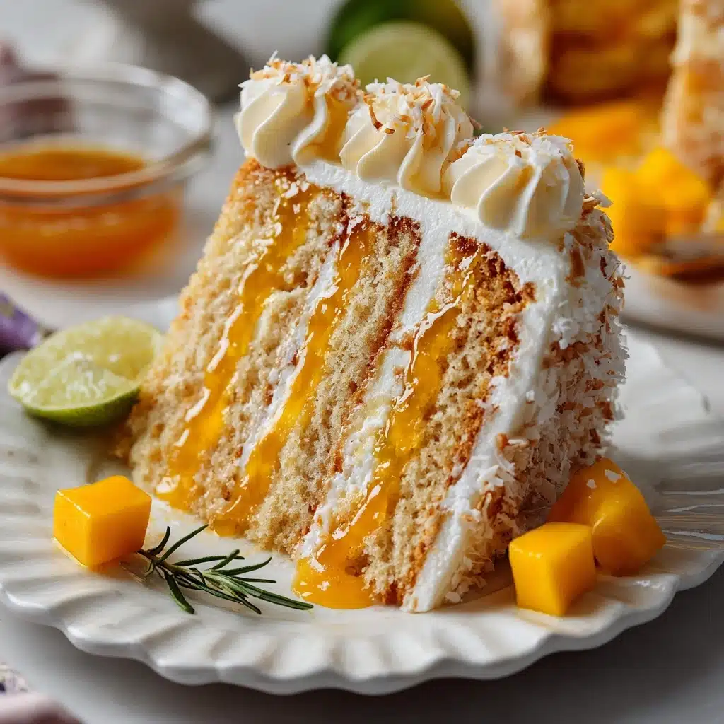 Vegan Mango Coconut Cake Recipe - Recipe Image