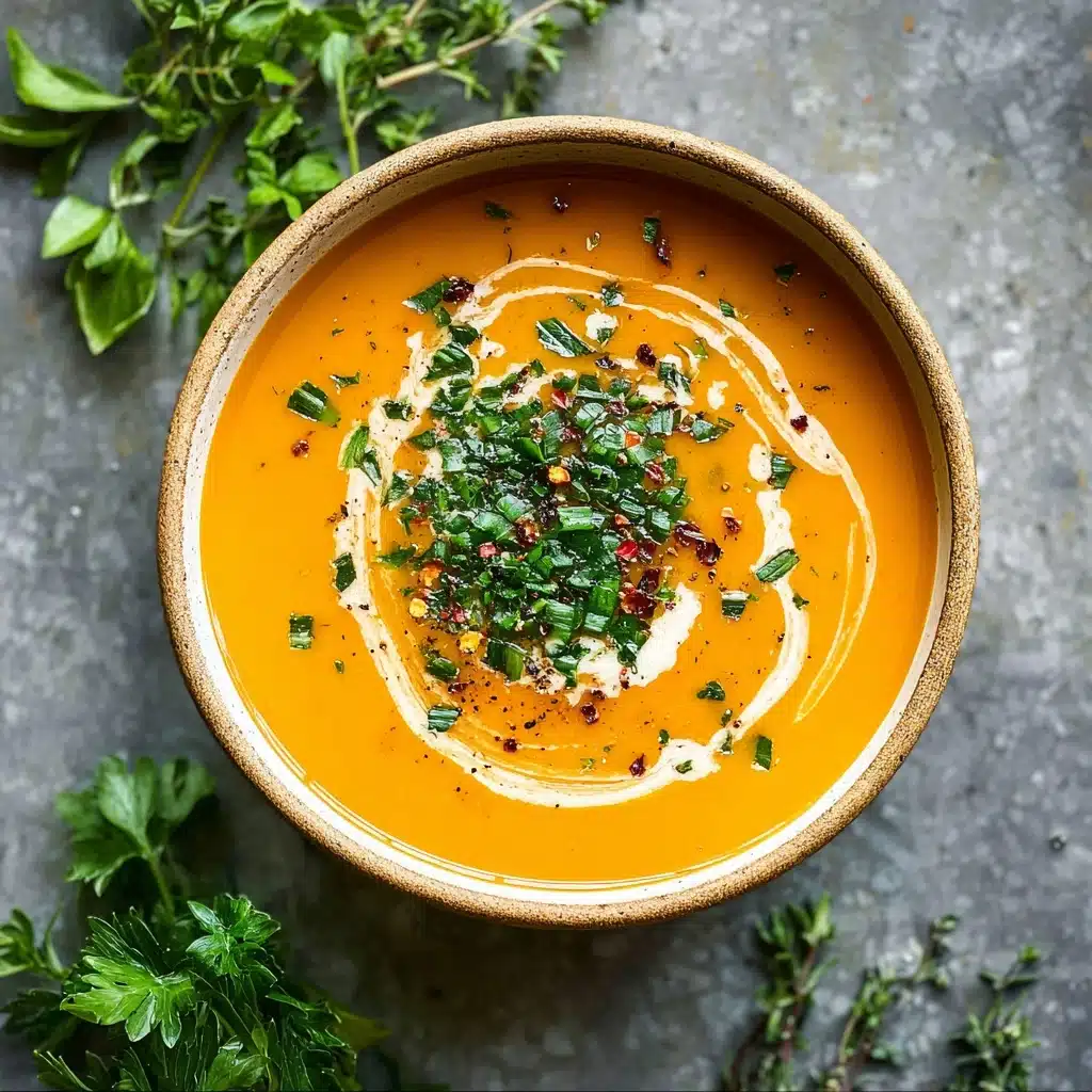 Easy Butternut Squash and Sweet Potato Soup Recipe - Recipe Image
