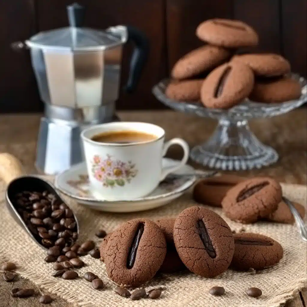 Biscotti al caffè a forma di chicco di caffè Recipe - Recipe Image