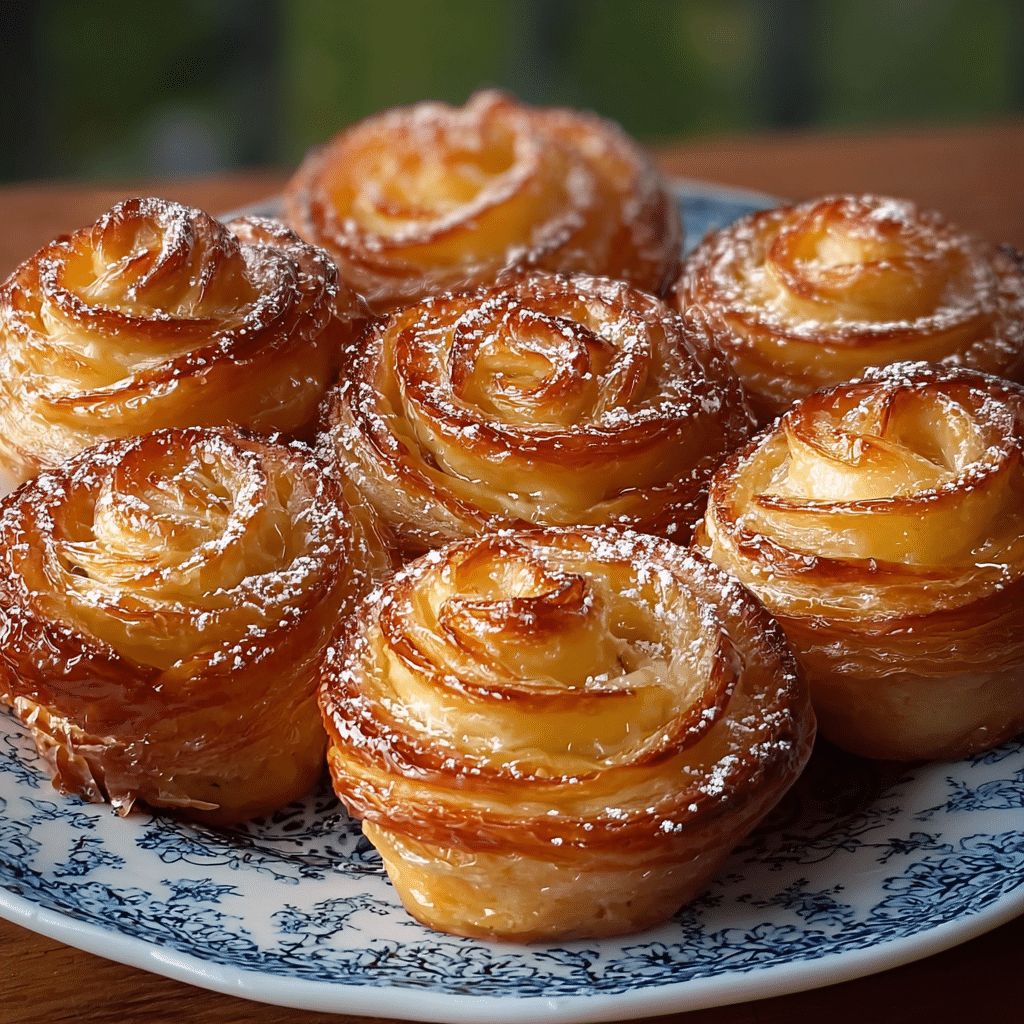 Peach Pie Cruffins Recipe - Recipe Image