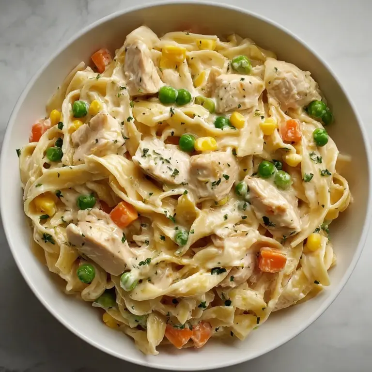Quick Chicken Pot Pie Pasta Recipe