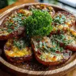 Garlic Parmesan Sweet Potato Wedges Recipe