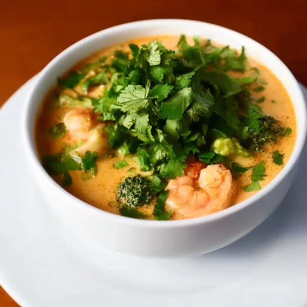 Easy Coconut Curry Shrimp Soup Recipe - Recipe Image