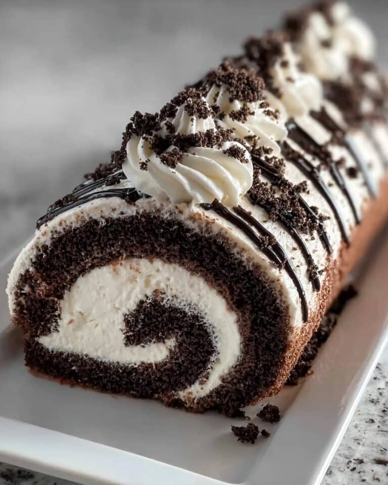 Oreo Cream Chocolate Roll Recipe