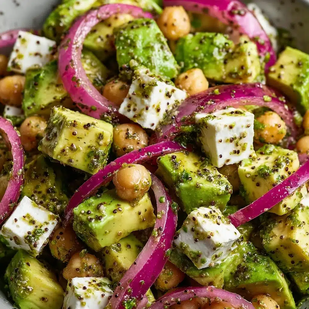 Chickpea Feta Avocado Salad Recipe - Recipe Image