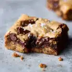 Paleo Chocolate Chip Tahini Blondies Recipe