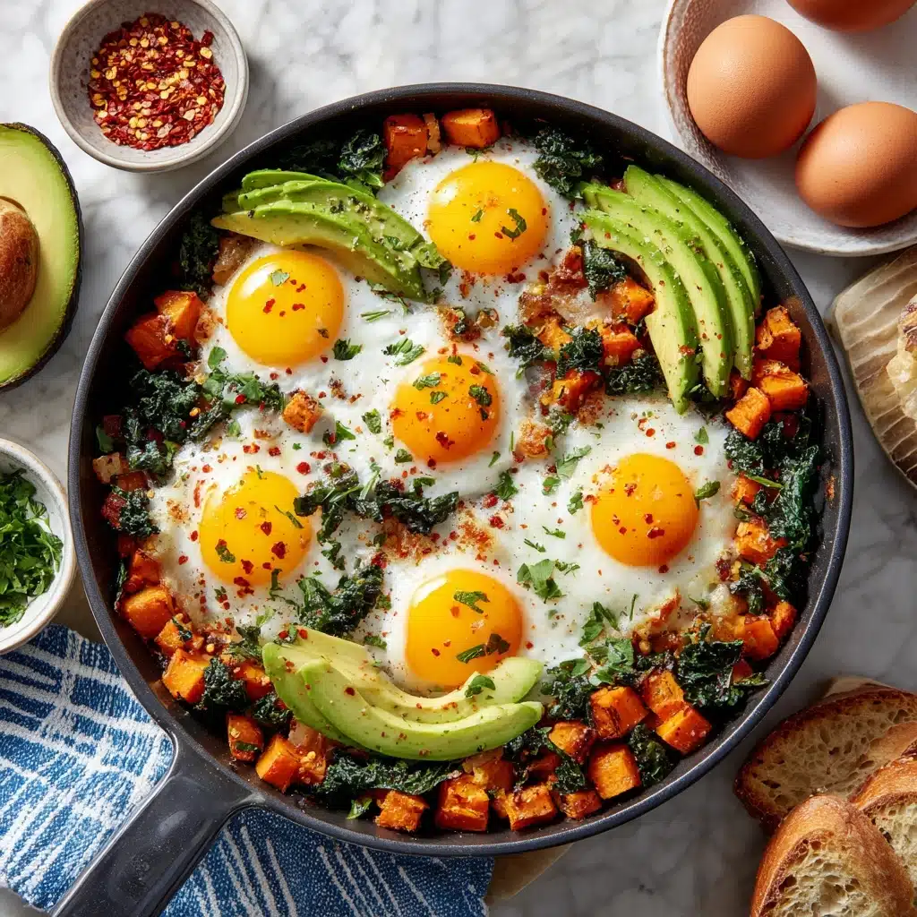 Sweet Potato and Kale Hash with Avocado Recipe - Recipe Image