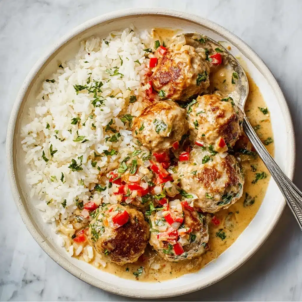 Creamy Spinach Turkey Meatballs Recipe - Recipe Image