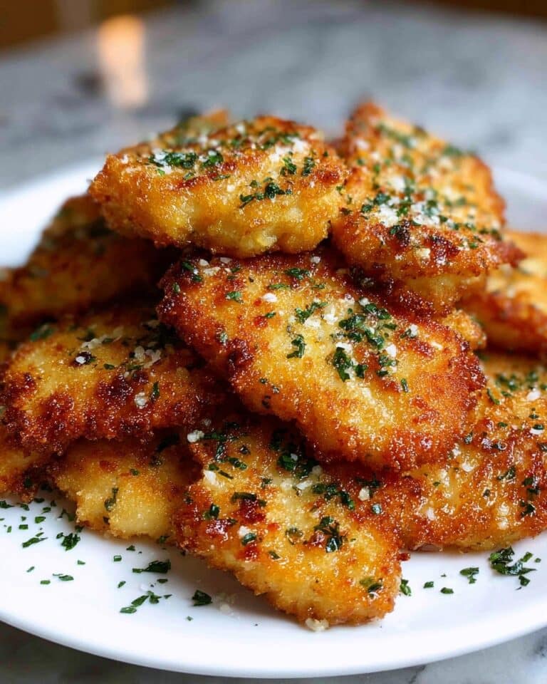 Crispy Baked Garlic Parmesan Chicken Cutlets Recipe