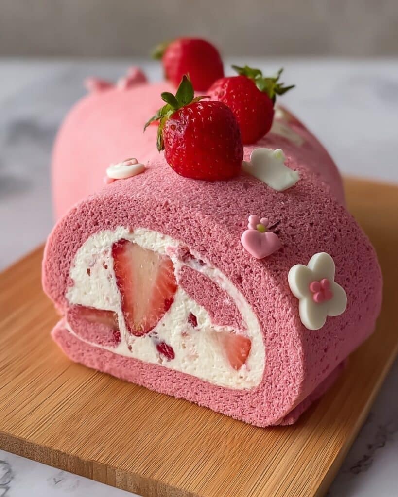 Sweetheart Strawberry Roll Cake: A Romantic Dessert Recipe