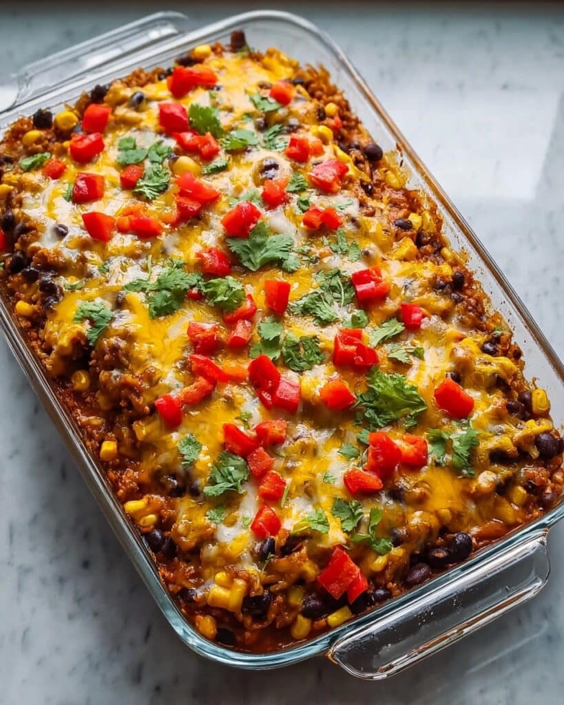 Vegetarian Stuffed Pepper Casserole Recipe
