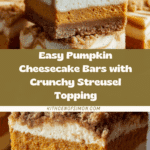 Pumpkin Cheesecake Bars with Streusel Recipe