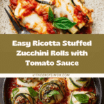 Ricotta Stuffed Zucchini Involtini Recipe