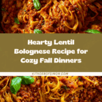 Lentil Bolognese Recipe