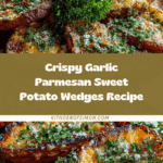 Garlic Parmesan Sweet Potato Wedges Recipe