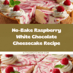 Frambozen Cheesecake met Witte Chocolade (No Bake) Recipe