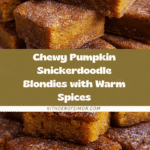 Pumpkin Snickerdoodle Blondies Recipe