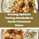 Creamy Spinach Turkey Meatballs Recipe