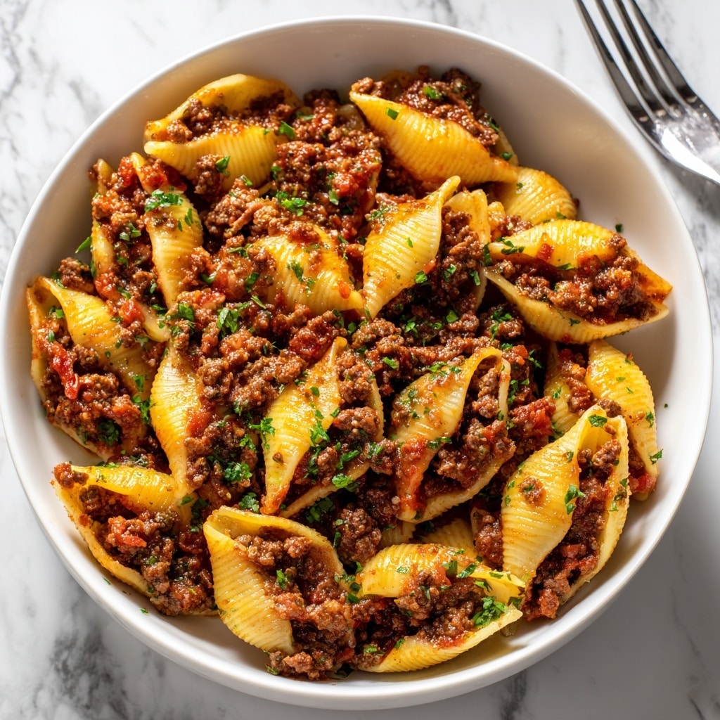 Creamy Beef and Shells Recipe