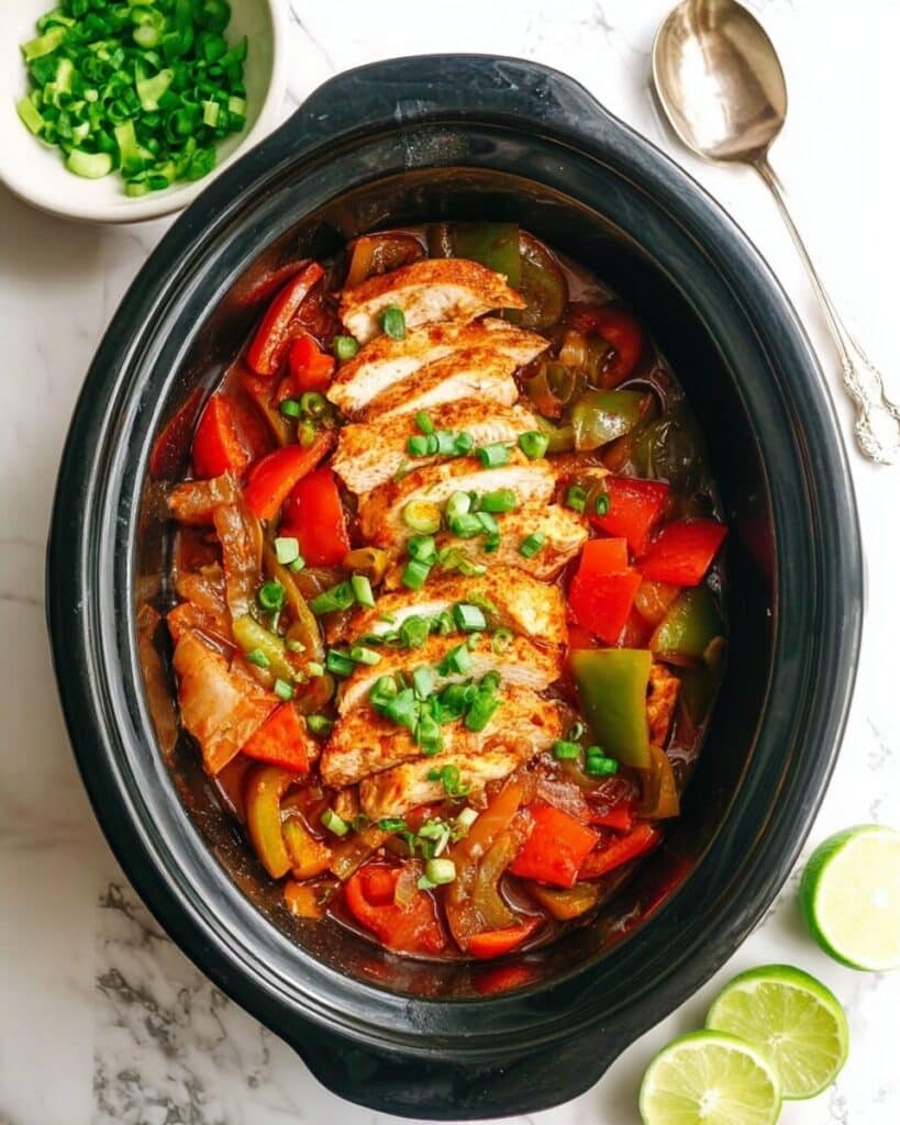 Slow Cooker Chicken Fajitas Recipe