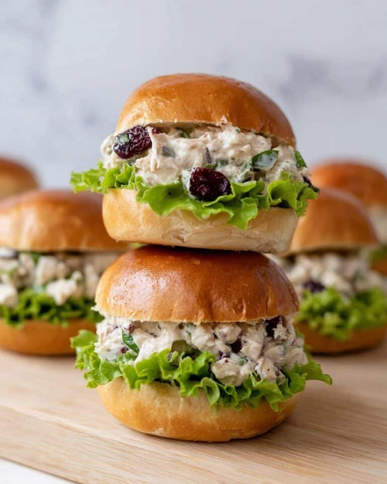 Turkey Salad Sandwich with Cranberries and Parsley Recipe