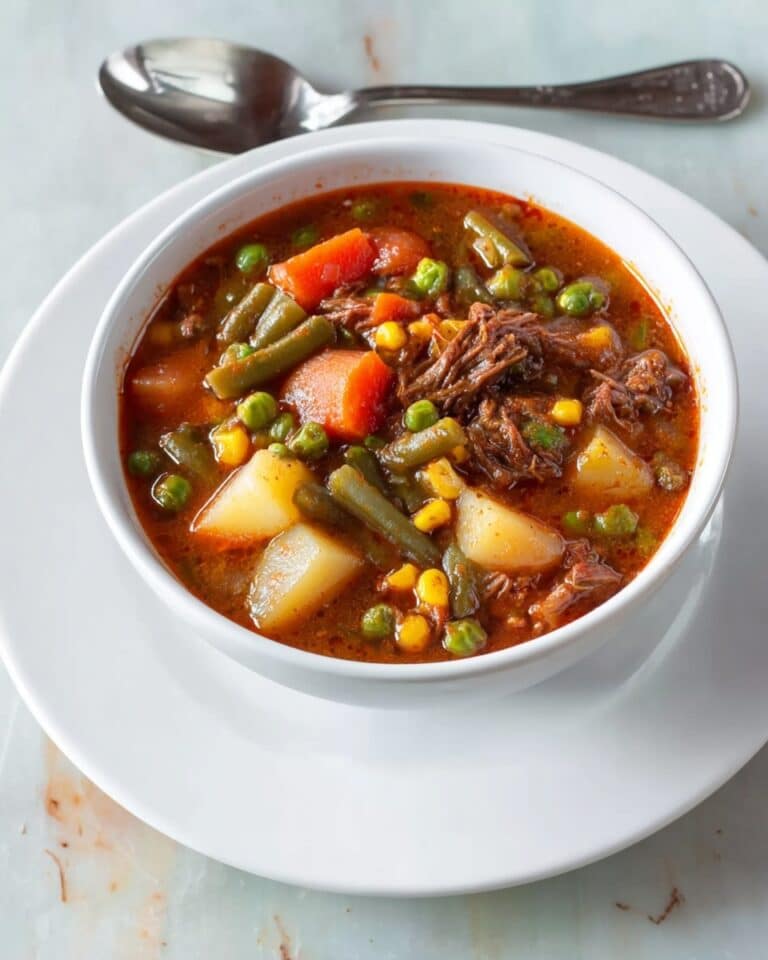 My Mom’s Old-Fashioned Vegetable Beef Soup Recipe