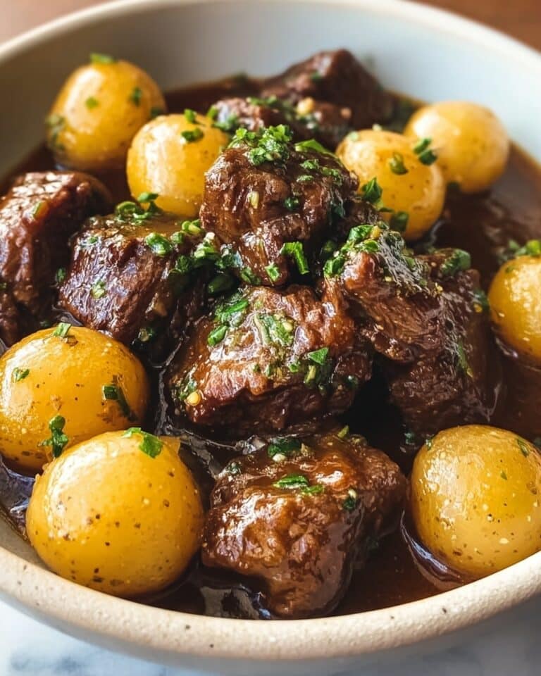 Garlic Butter Beef Bites with Potatoes Recipe