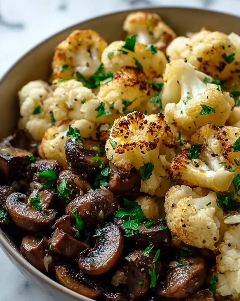 Garlic Cauliflower Mushroom Skillet: Quick & Delicious Dish Recipe