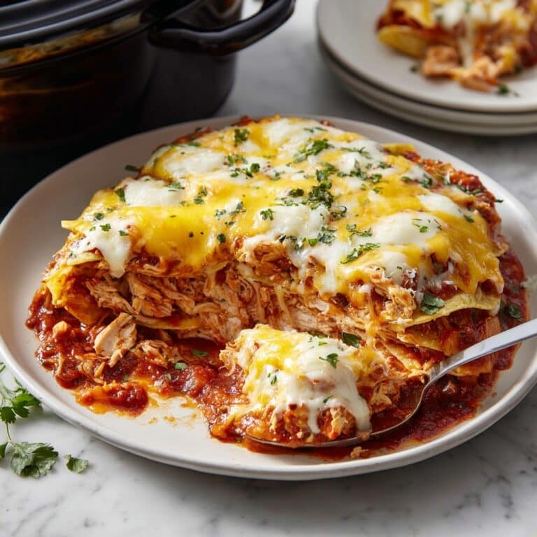 Slow Cooker Chicken Enchilada Casserole Recipe