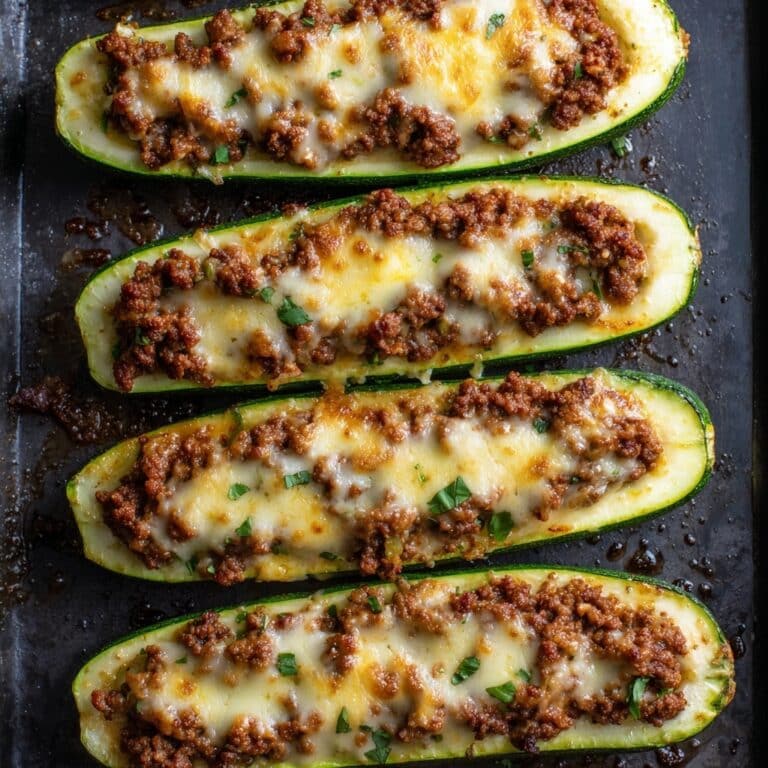 Easy Ground Beef Zucchini Boats (Healthy and Delicious) Recipe