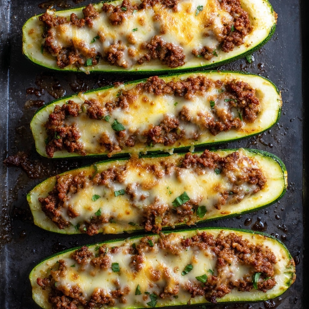 Easy Ground Beef Zucchini Boats (Healthy and Delicious) Recipe