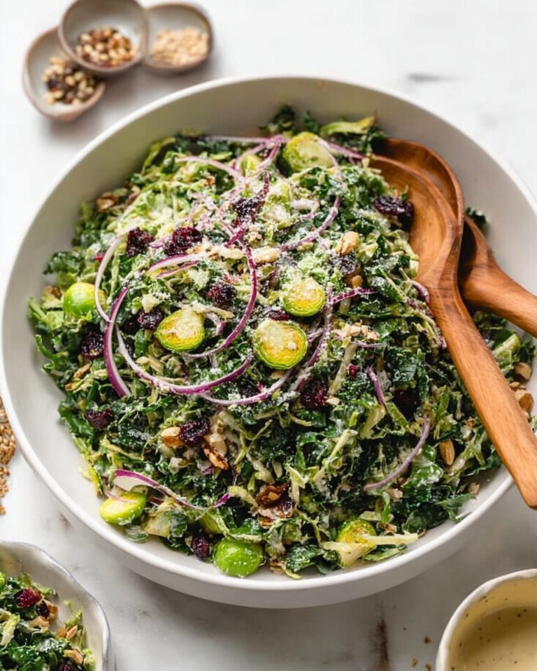 Simple Kale and Brussels Sprout Salad Recipe