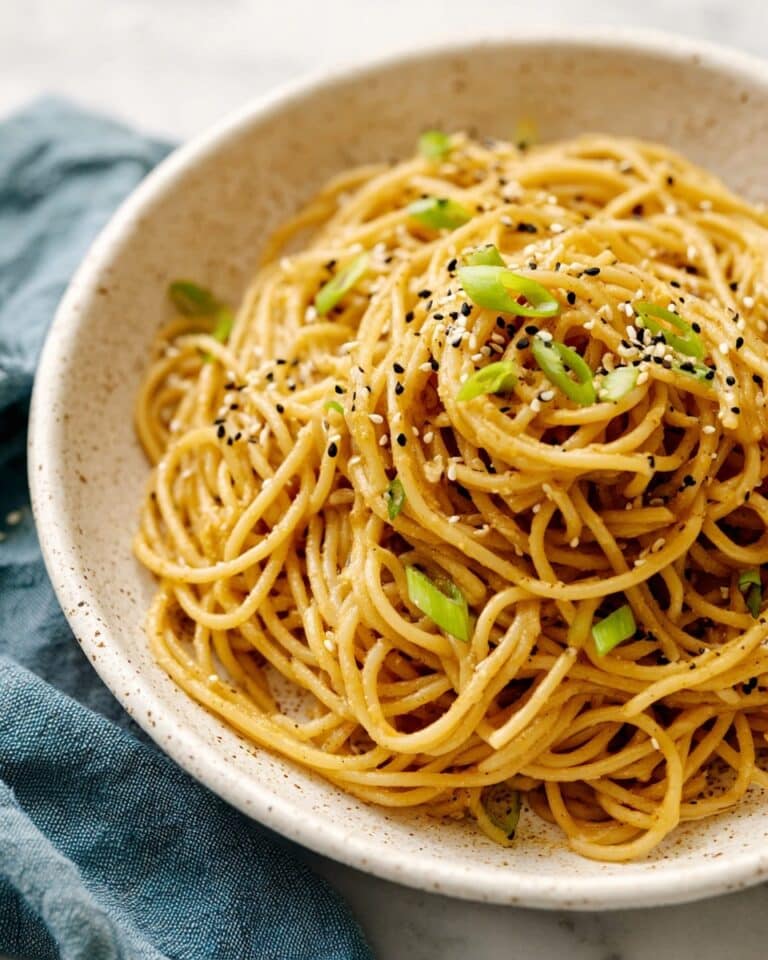 Easy Garlic Sesame Noodles Recipe