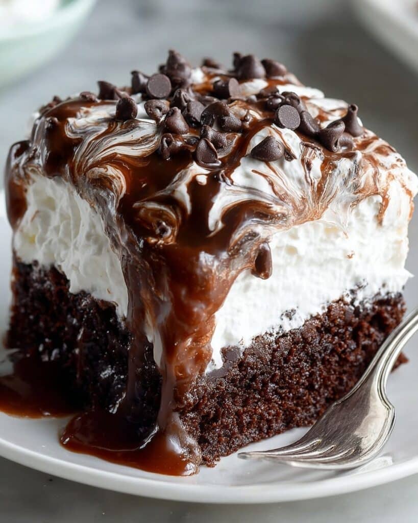 Best Chocolate Poke Cake with Marshmallow Recipe