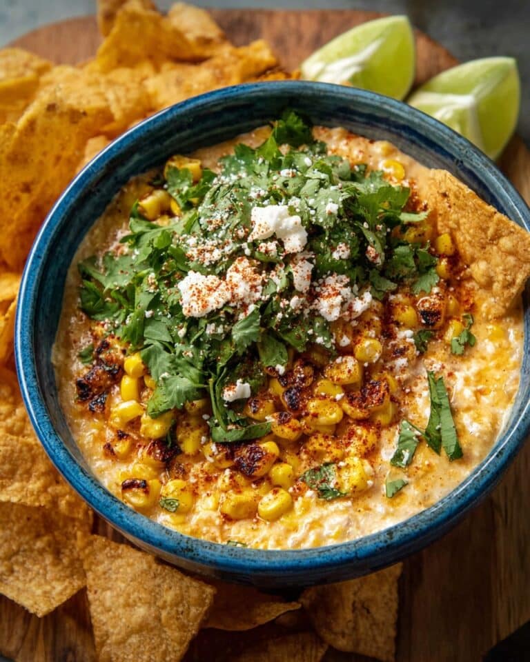 Smoked Street Corn Queso Dip Recipe
