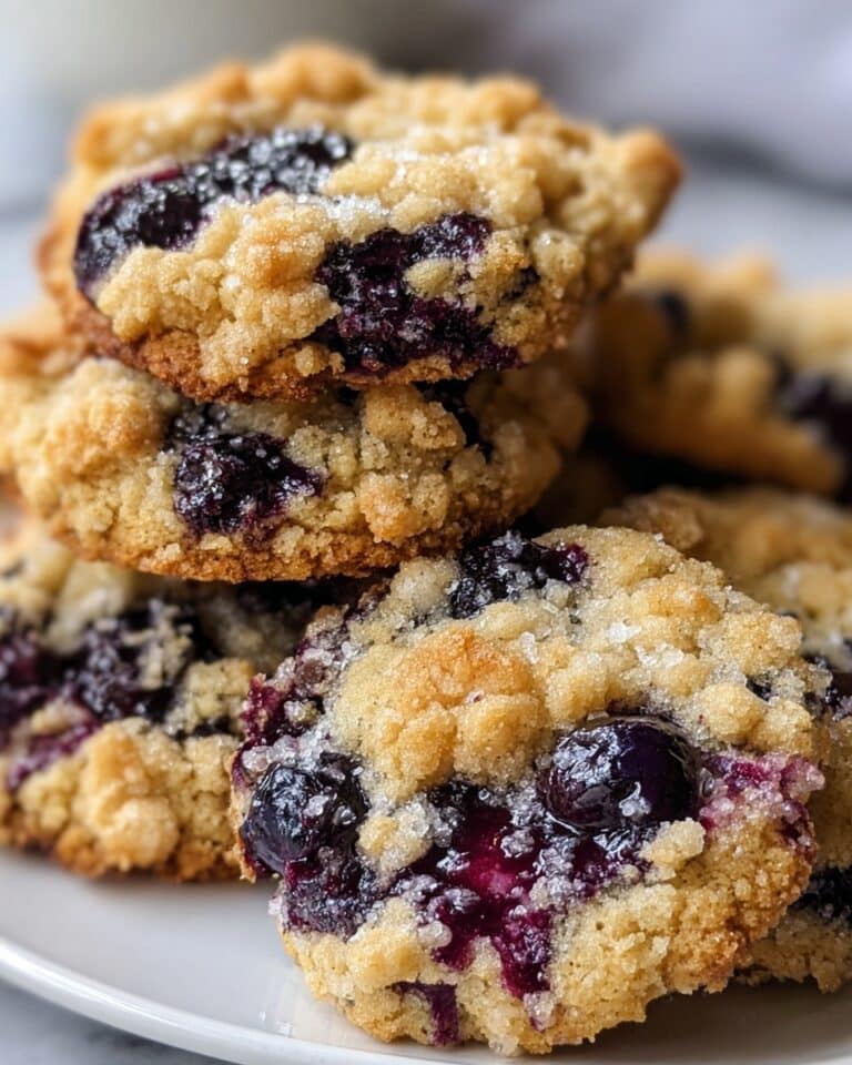 Blueberry Muffin Cookies with Streusel Topping Recipe