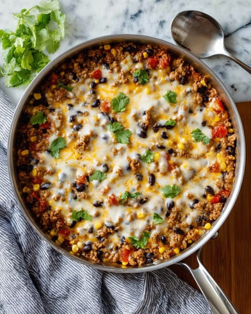 Mexican Beef and Rice Skillet Recipe