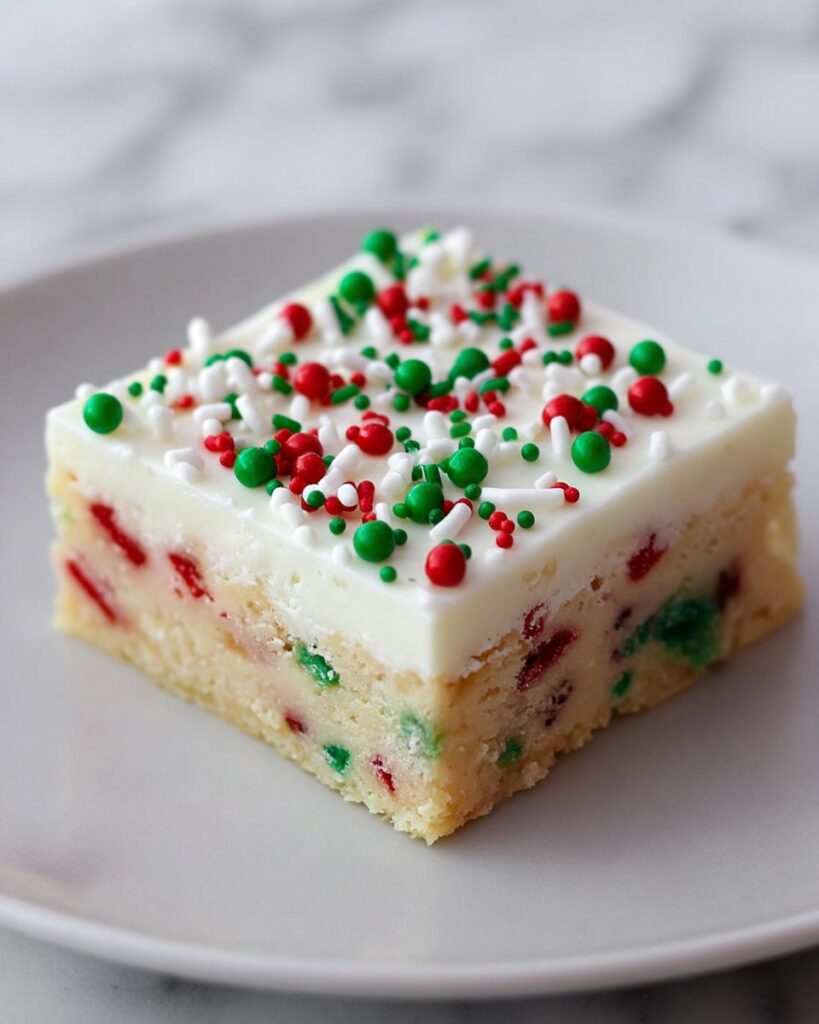 Christmas Sugar Cookie Bars Recipe