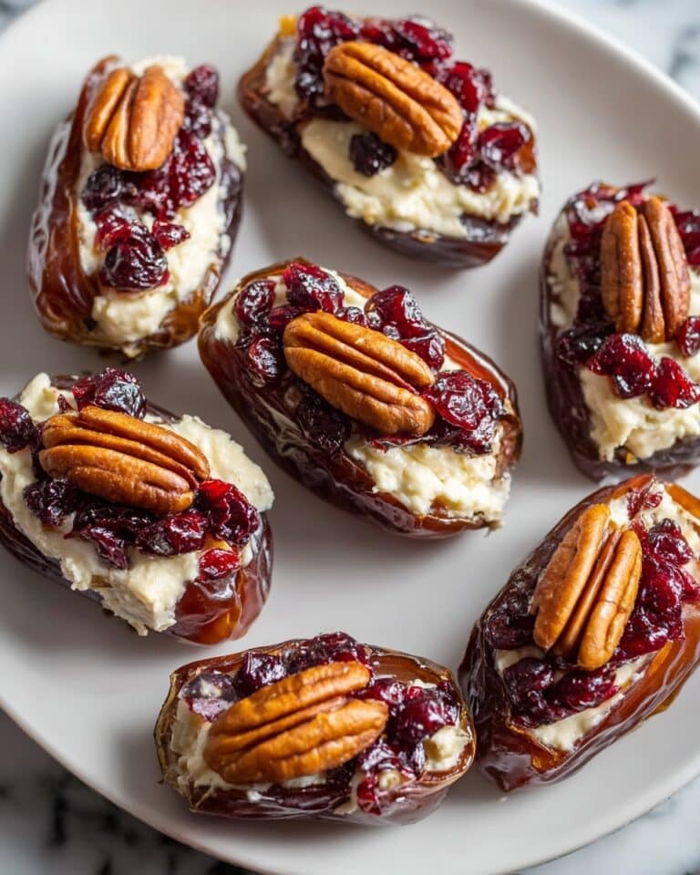 Cranberry Pecan Cream Cheese Stuffed Dates Recipe