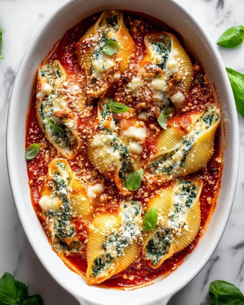 Spinach and Ricotta Stuffed Shells Recipe
