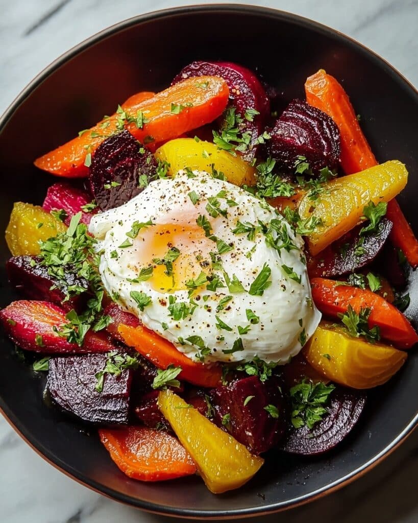 Vibrant Roasted Beets & Carrots with Creamy Burrata Salad Recipe