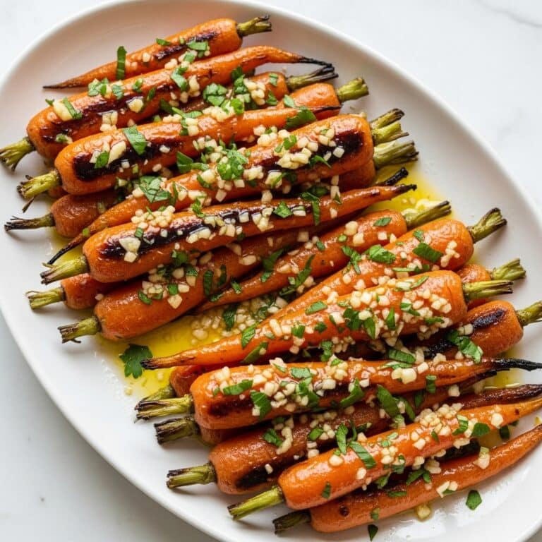Honey Garlic Butter Roasted Carrots Recipe