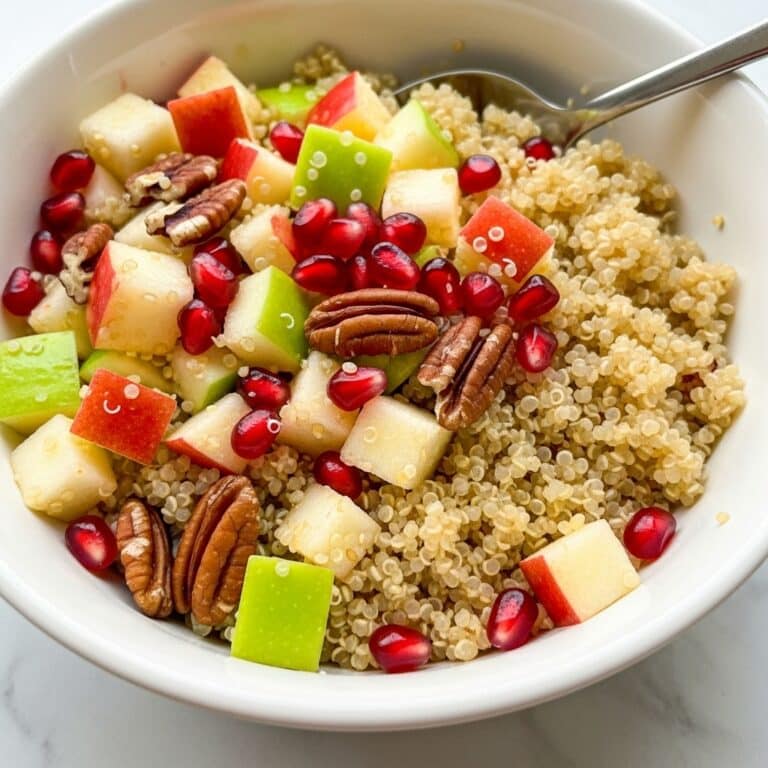 Fall Quinoa Salad with Honeycrisp Apples, Cranberries, and Pomegranate Arils Recipe