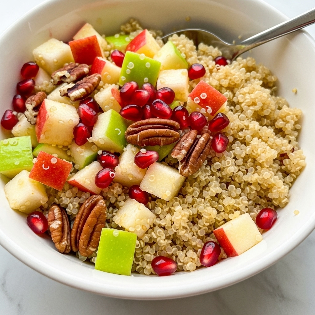 Fall Quinoa Salad with Honeycrisp Apples, Cranberries, and Pomegranate Arils Recipe